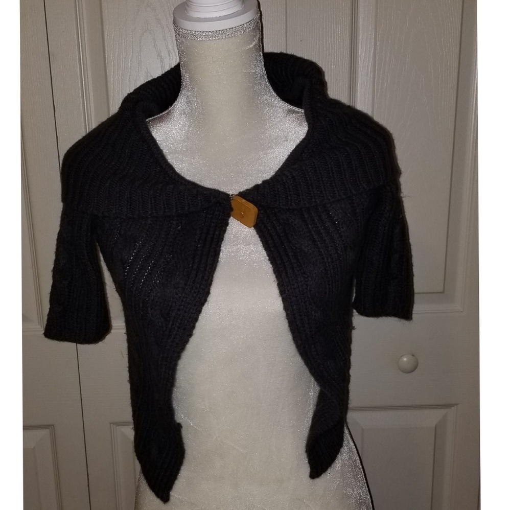 Derek Heart Dk. Charcoal  Sweater Shrug